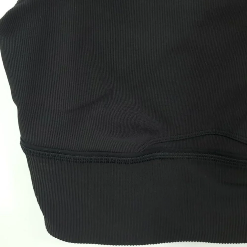 Lululemon Kick Serve Bra Texture 8 Black